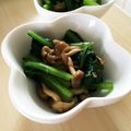 ＊＊バンビ＊＊'s cooksnap of when they made もう1品♡小松菜としめじのおひたし.