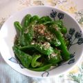 クレイプメートル's cooksnap of when they made ピーマン♪蒸して炒めて.