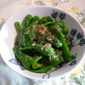 クレイプメートル's cooksnap of when they made ピーマン♪蒸して炒めて.
