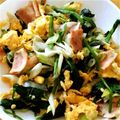 菜穂♪'s cooksnap of when they made 卵とほうれん草の中華炒め.