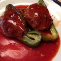 jambo☆mama's cooksnap of when they made 甘酢タレでトロ～り☆ピーマンの肉詰め♪.