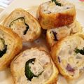 ゆとかりママ's cooksnap of when they made 油揚げのひき肉ロール.