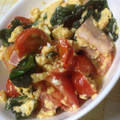 chocomin党's cooksnap of when they made 卵とトマトのバジル炒め.
