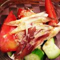 てんてんたん's cooksnap of when they made きゅうりと白髪葱のごまだれ和え♪.