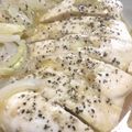 熊高ボート部コーチ's cooksnap of when they made 電子レンジで新玉ねぎとむね肉の塩麹蒸し.