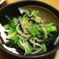 こっぷぽ～ん's cooksnap of when they made 小松菜ともやし＠塩昆布でナムル風.