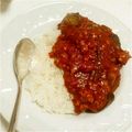 ありなみん1's cooksnap of when they made 簡単！ナス、オクラ、挽肉のドライカレー.