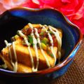 happymiina's cooksnap of when they made 豆腐ステーキ梅ネギマヨポン♪.