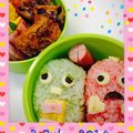 しりとりん♡'s cooksnap of when they made 簡単！ガチャピン＆ムック☆キャラ弁・遠足.