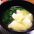 南極はんぞー's cooksnap of when they made くずし豆腐のお味噌汁.