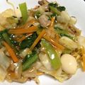 ビシビック's cooksnap of when they made 早い安い美味い♡餡掛けかたやきそば♡.