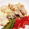 risagaru's cooksnap of when they made 豚肉のアスパラﾁｰｽﾞ巻とソテ−☆.