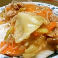 落ち武者's cooksnap of when they made 簡単☆五目あんかけうどん.