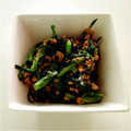 char1220's cooksnap of when they made 妊婦さんにも！春菊と納豆の和え物.