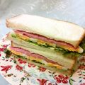 龍青空ママ's cooksnap of when they made バジルマヨで☆ボロニアサンドイッチ♪.