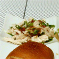 くまくまくまっち's cooksnap of when they made ササミの梅しそ和え.