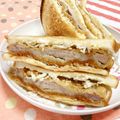 赤い電話's cooksnap of when they made いつものカツサンド.