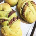 Yooboo's cooksnap of when they made HB　あんこマーブルの抹茶パン.