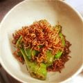 mayuち's cooksnap of when they made 満願寺唐辛子の胡桃ちりめん.