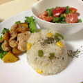 和宮鈴奈's cooksnap of when they made 簡単♪ハムと新玉ねぎの炊込ご飯♪ピラフ？.
