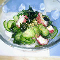 aboutcook's cooksnap of when they made たこときゅうりとわかめの酢の物.