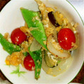 蓮虎mama's cooksnap of when they made 新玉葱とサヤエンドウの卵とじ.