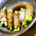 まゆ◎しょしんしゃ♪'s cooksnap of when they made にんにくの芽の豚バラ巻き巻き♪.