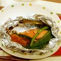 smimitch's cooksnap of when they made さっぱり！旬野菜と鮭のホイル焼.
