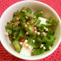 TMY☆86's cooksnap of when they made レンジで簡単！おくらの和え物.