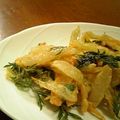 umizarusuki's cooksnap of when they made にんじんの葉のかき揚げ.