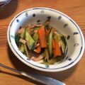nakedyh's cooksnap of when they made ☆モヤシとハムと人参とキュウリのナムル☆.