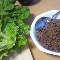 プーちゃんちゃん's cooksnap of when they made サンチュで！レタスで！挽き肉納豆包み♪.