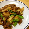 aaasky's cooksnap of when they made ✿牛肉アスパラのにんにくバター醤油炒め✿.