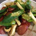 maechan815's cooksnap of when they made ☺簡単♪オクラとエリンギのカレー炒め☺.