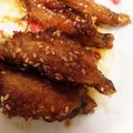 かなこ♡'s cooksnap of when they made 簡単★激旨 手羽中のゴマがらめ.