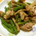 はっぴーにゃんこ's cooksnap of when they made 豚肉とインゲンのスイートチリソース炒め.