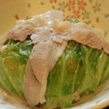 maki★'s cooksnap of when they made レンジで☆豚肉とキャベツのバタぽんドーム.