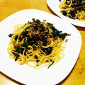 myahomyaho's cooksnap of when they made 【簡単】ほうれん草とひき肉の和風パスタ.