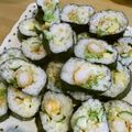 3姉妹ちゃんママ's cooksnap of when they made 海老フライ巻き寿司♪.