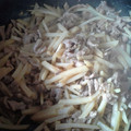 ノンタンオンマ's cooksnap of when they made ジャガイモと豚肉のマヨ炒め.