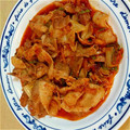 肉球料理長's cooksnap of when they made 簡単♪おいしい豚キムチ〜.