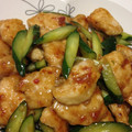 ｒｉｏａｓｕ's cooksnap of when they made きゅうりと鶏肉の梅炒め.