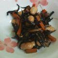 たけこ5766's cooksnap of when they made 蒸し豆のひじき煮.