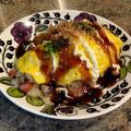 ぶ〜こ♡'s cooksnap of when they made 男が作る！お好み焼き風チャーハン.