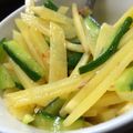 みさこっこ（＾＾）'s cooksnap of when they made じゃがいもときゅうりの味噌豆板醤和え.