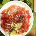 カオモン's cooksnap of when they made トマトと生ハムの冷たいパスタ.