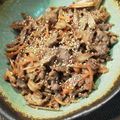 ミーリュウ's cooksnap of when they made 簡単♪牛肉とごぼうの甘辛生姜炒め.