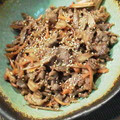 ミーリュウ's cooksnap of when they made 簡単♪牛肉とごぼうの甘辛生姜炒め.