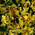 サヨゲ's cooksnap of when they made ほうれん草のチーズ♪卵とじ.