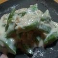kumikko♪'s cooksnap of when they made 蒸し鶏とモロッコインゲンの柚子胡椒和え.